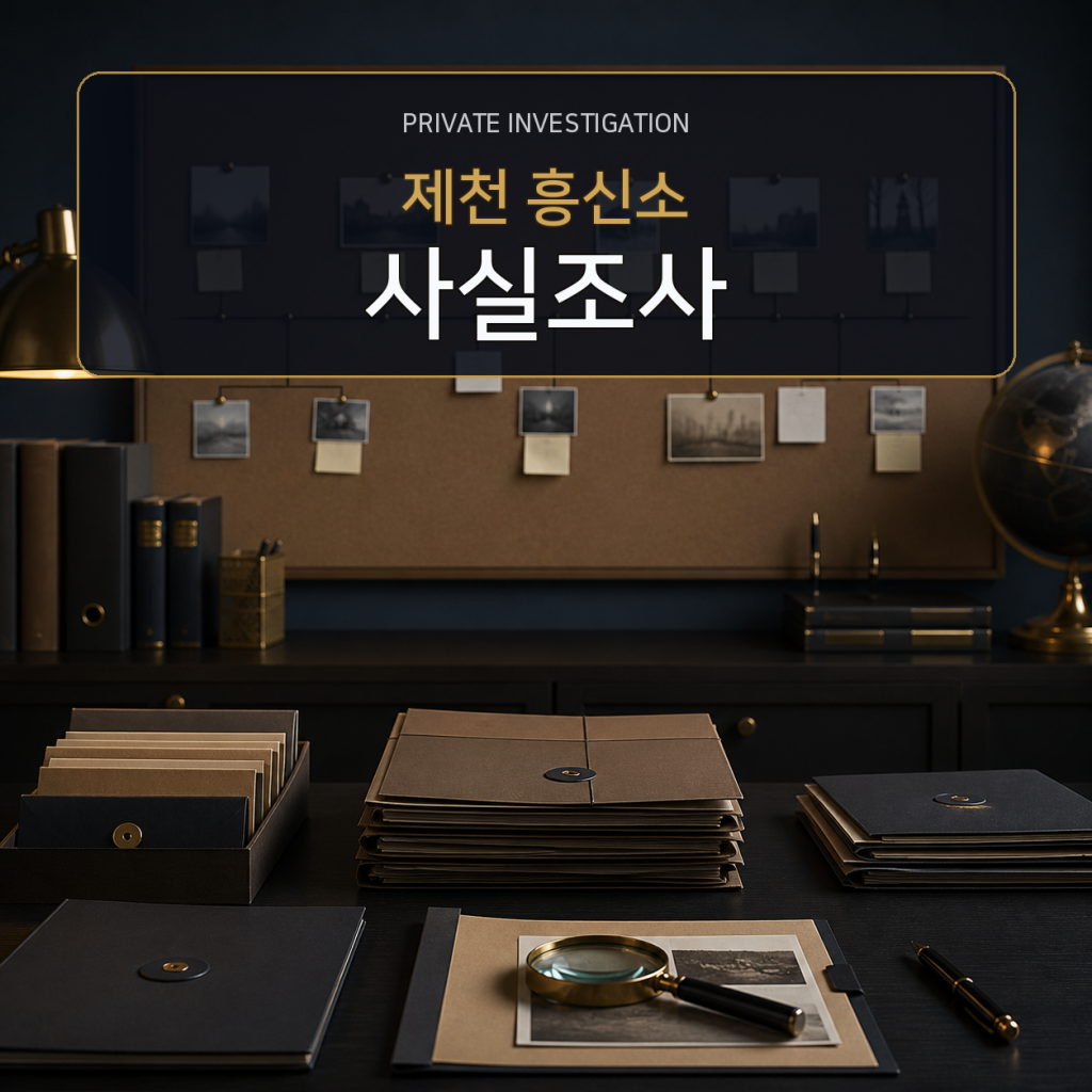 제천 사실관계 조사 전문 흥신소