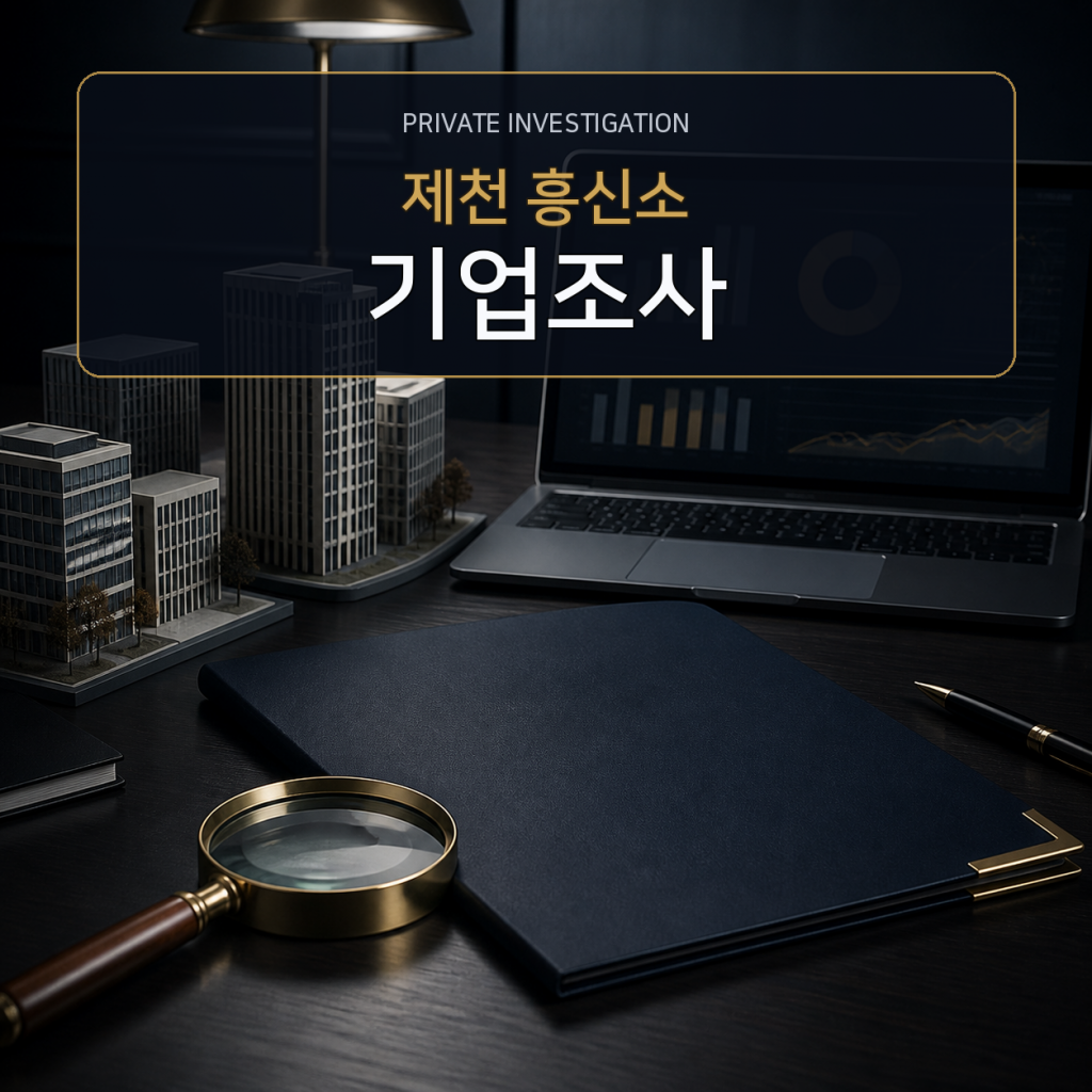 제천 기업·거래처 조사 전문 흥신소