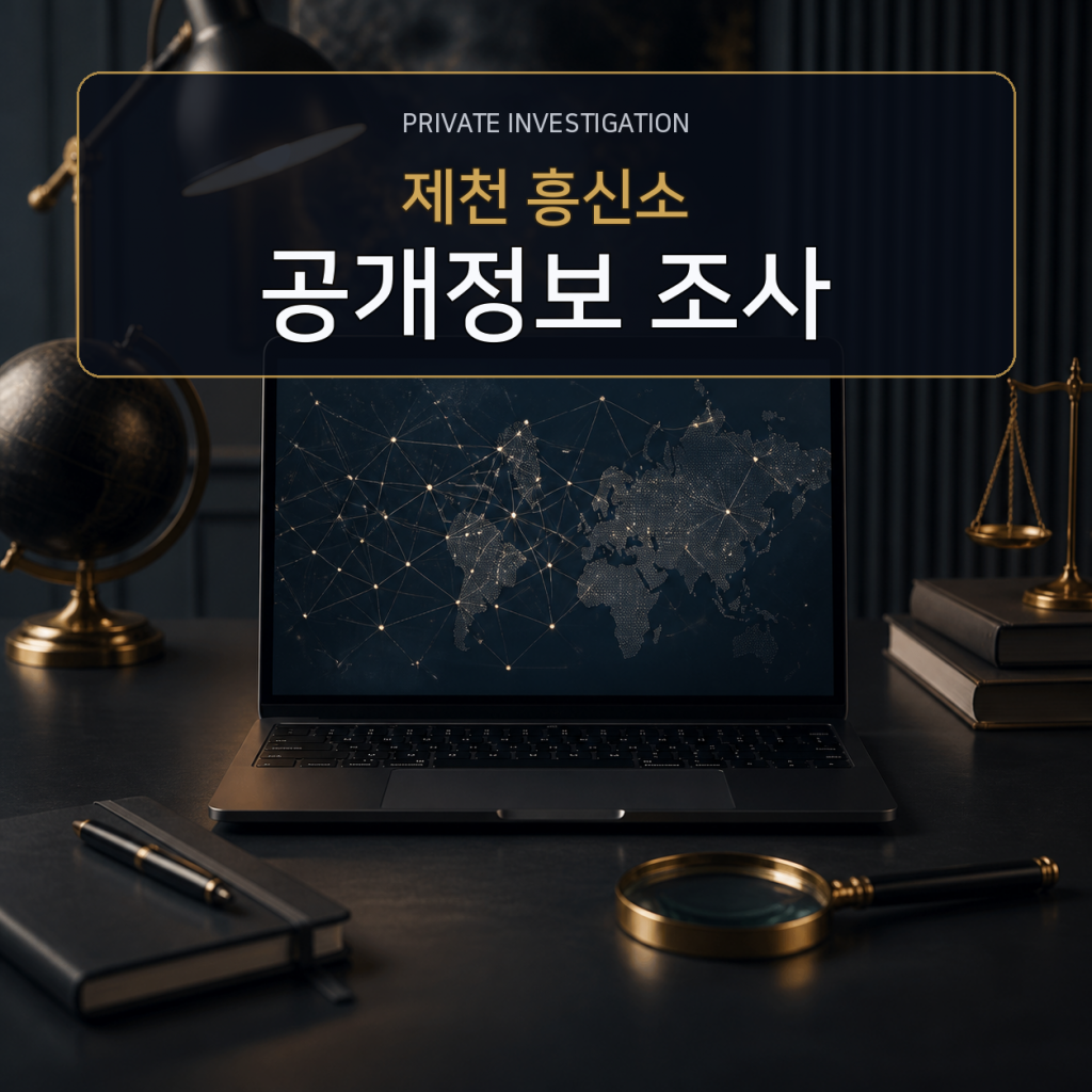 제천 디지털 공개정보 조사 전문 흥신소